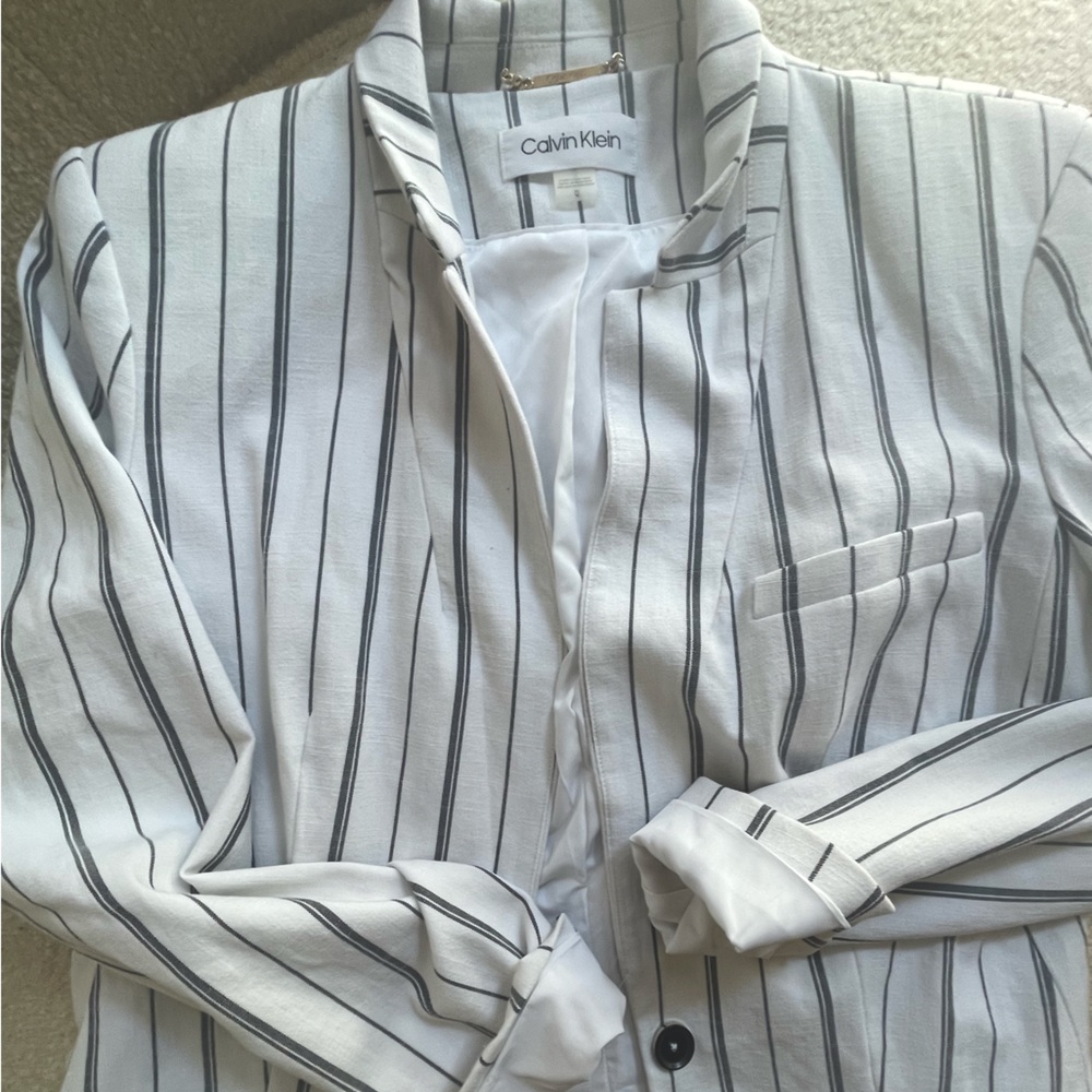 Calvin Klein Pinstripe Blazer